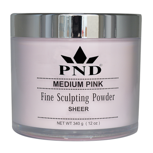 PND Acrylic Powder (Fine Sculpting Powder) - Medium Pink 12oz