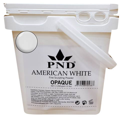 PND Acrylic Powder (Fine Sculpting Powder) 5 lb - American White