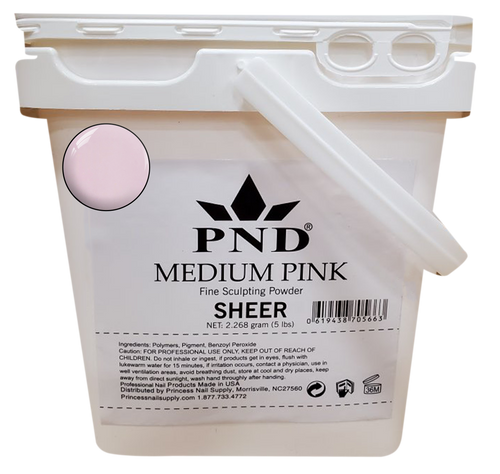 PND Acrylic Powder (Fine Sculpting Powder) 5 lb - Medium Pink