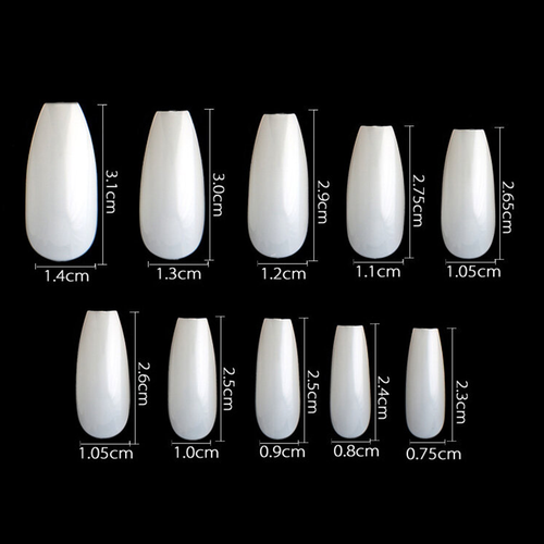 PND (Creation) Nail Tip, #04 Short Almond Natural Box/600pcs (15163)
