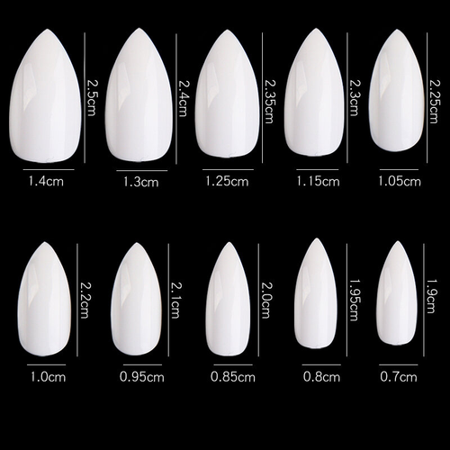 PND (Creation) Nail Tip, #07 Short Almond Natural Box/500pcs (15169)