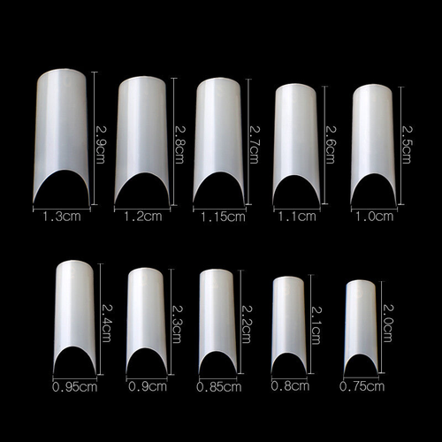 PND (Creation) Nail Tip, #10 Straight Natural Box/500pcs (15175)