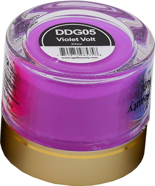 iGel Dip & Dap Powder 2oz - Glow in Dark - DDG05 Violet Volt