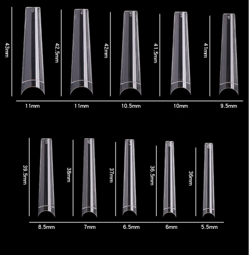 Cre8tion Special Clear Tip #21 Box/550 PCS (15227)