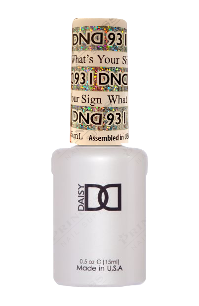 DND Super Platinum Gel #931 What's Your Sign