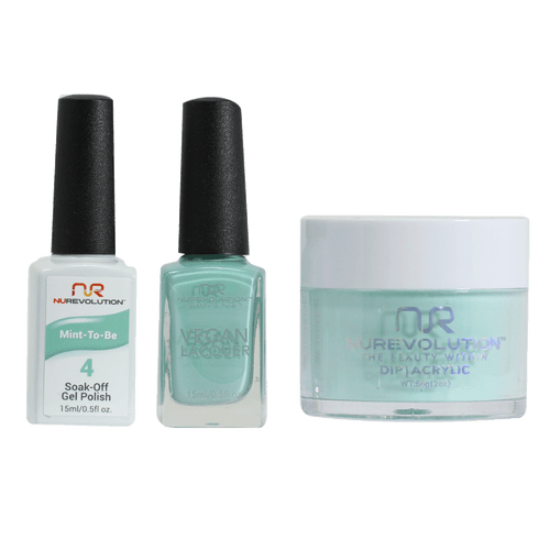 NR Trio:Gel+Lacquer+Dip|Acrylic - #MS004 Mint-To-Be