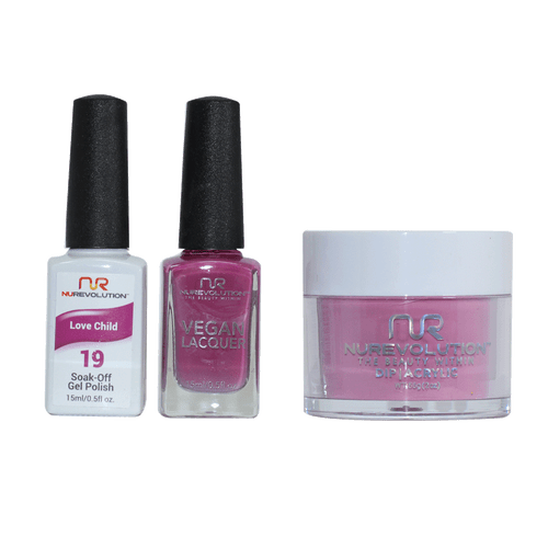 NR Trio:Gel+Lacquer+Dip|Acrylic - #MS019 Love Child