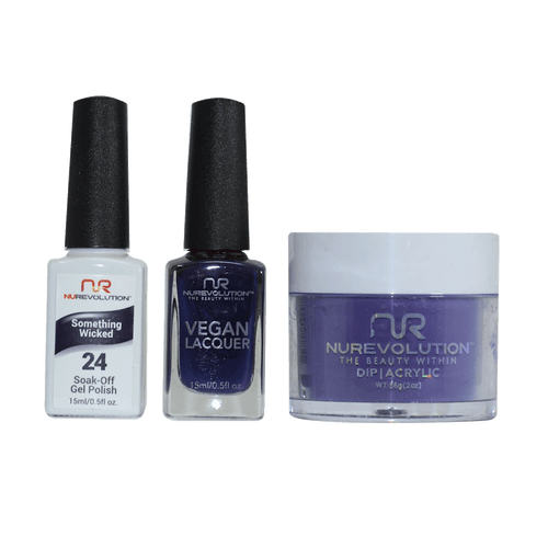 NR Trio:Gel+Lacquer+Dip|Acrylic - #MS024 Something Wicked
