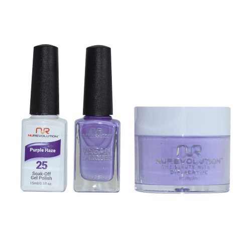 NR Trio:Gel+Lacquer+Dip|Acrylic - #MS025 Purple Haze