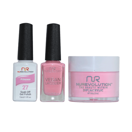 NR Trio:Gel+Lacquer+Dip|Acrylic - #MS027 Princess