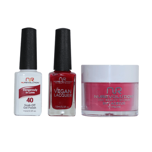 NR Trio:Gel+Lacquer+Dip|Acrylic - #MS040 Dangerouly in Love