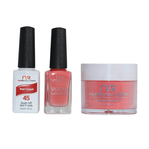 NR Trio:Gel+Lacquer+Dip|Acrylic - #MS045 Red Carpet