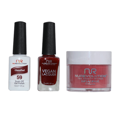 NR Trio:Gel+Lacquer+Dip|Acrylic - #MS059 Classified