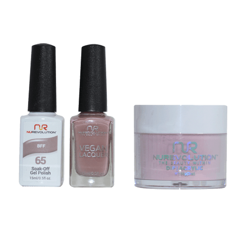 NR Trio:Gel+Lacquer+Dip|Acrylic - #MS065 BFF