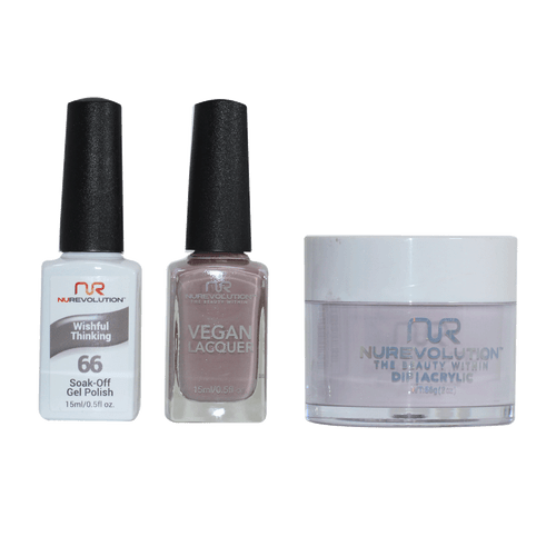 NR Trio:Gel+Lacquer+Dip|Acrylic - #MS066 Wishful Thinking