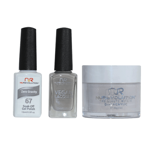 NR Trio:Gel+Lacquer+Dip|Acrylic - #MS067 Zero Gravity