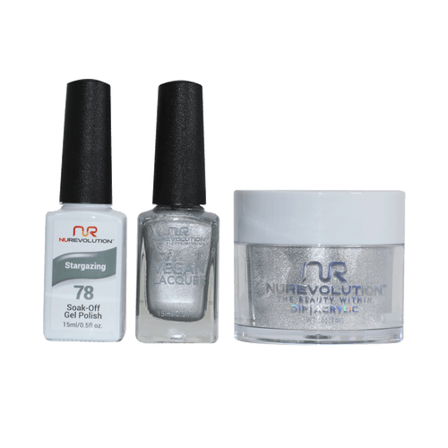 NR Trio:Gel+Lacquer+Dip|Acrylic - #MS078 Stargazing
