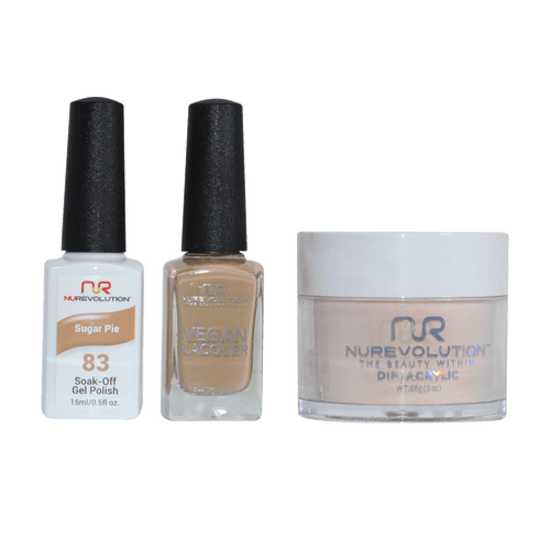 NR Trio:Gel+Lacquer+Dip|Acrylic - #MS083 Sugar Pie