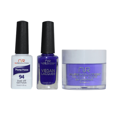 NR Trio:Gel+Lacquer+Dip|Acrylic - #MS094 Plum Posse
