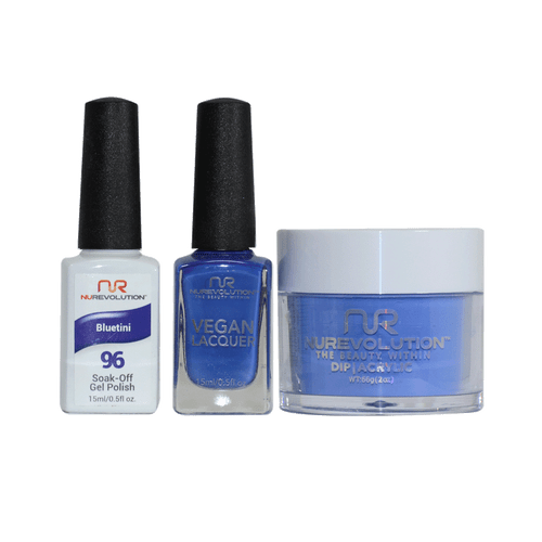 NR Trio:Gel+Lacquer+Dip|Acrylic - #MS096 Bluetini