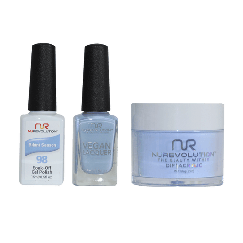NR Trio:Gel+Lacquer+Dip|Acrylic - #MS098 Bikini Season