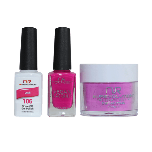 NR Trio:Gel+Lacquer+Dip|Acrylic - #MS106 Lush