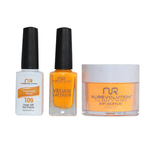 NR Trio:Gel+Lacquer+Dip|Acrylic - #MS109 Sunkissed Citrus