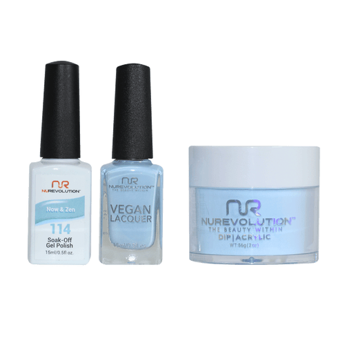 NR Trio:Gel+Lacquer+Dip|Acrylic - #MS114 Now & Zen
