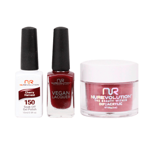 NR Trio:Gel+Lacquer+Dip|Acrylic - #MS150 Cheery Harvest
