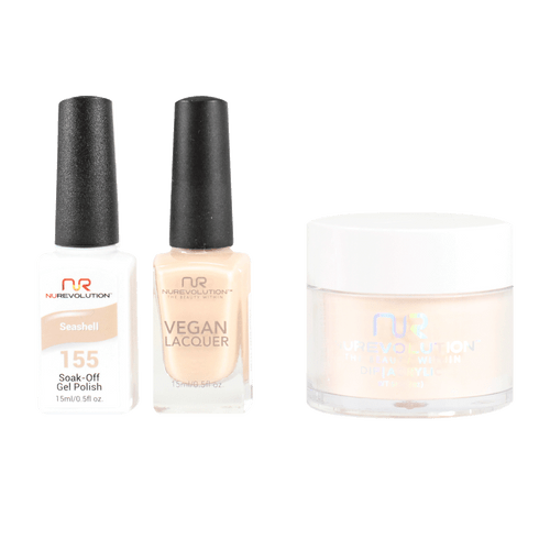 NR Trio:Gel+Lacquer+Dip|Acrylic - #MS155 Seashell