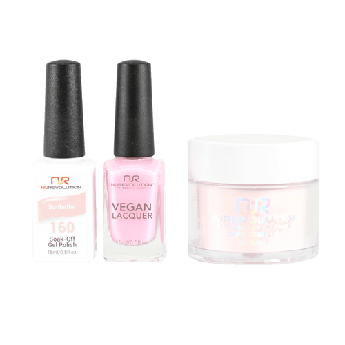 NR Trio:Gel+Lacquer+Dip|Acrylic - #MS160 Sunbathe