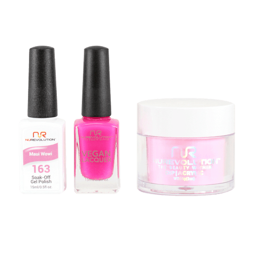NR Trio:Gel+Lacquer+Dip|Acrylic - #MS163 Maui Wowi