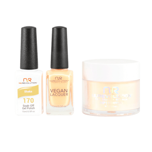 NR Trio:Gel+Lacquer+Dip|Acrylic - #MS170 Shaka