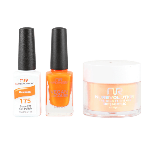 NR Trio:Gel+Lacquer+Dip|Acrylic - #MS175 Hawaian