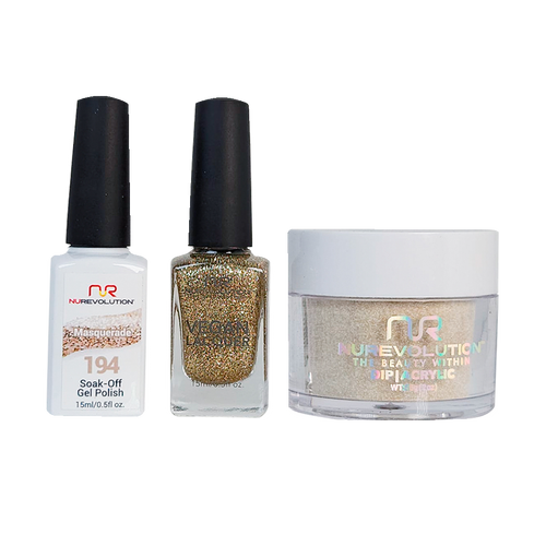 NR Trio:Gel+Lacquer+Dip|Acrylic - #MS194 Masquerade
