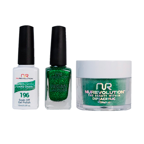 NR Trio:Gel+Lacquer+Dip|Acrylic - #MS196 Lucky Charm