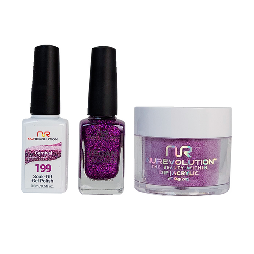 NR Trio:Gel+Lacquer+Dip|Acrylic - #MS199 Carnival
