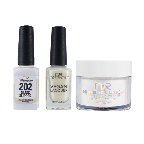 NR Trio:Gel+Lacquer+Dip|Acrylic - #MS202 Glass Slipper