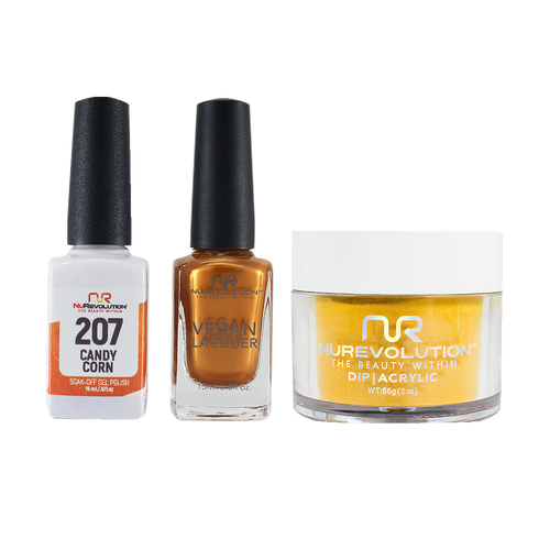NR Trio:Gel+Lacquer+Dip|Acrylic - #MS207 Candy Corn
