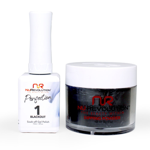 NR Perfection Set: Gel + Dip|Acrylic -#PFS001 Blackout