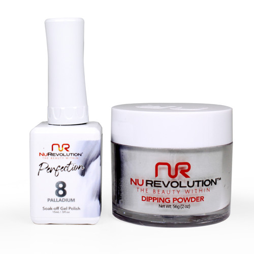 NR Perfection Set: Gel + Dip|Acrylic -#PFS008 Palladium