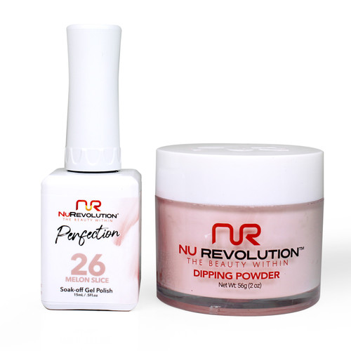 NR Perfection Set: Gel + Dip|Acrylic -#PFS026 Melon Slice