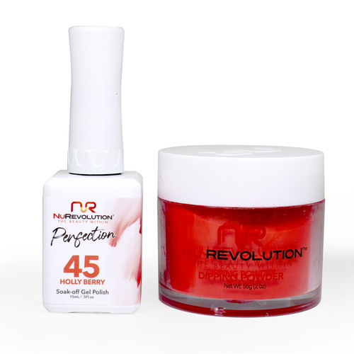NR Perfection Set: Gel + Dip|Acrylic -#PFS045 Holly Berry