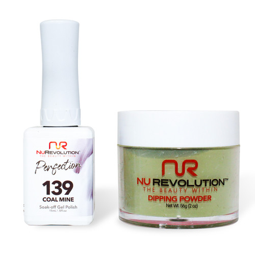 NR Perfection Set: Gel + Dip|Acrylic -#PFS139 Coal Mine