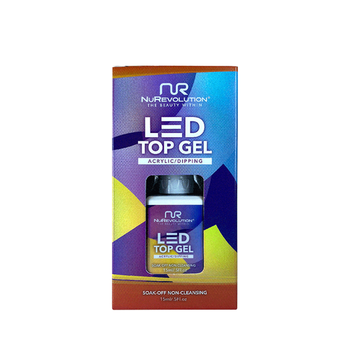 NR LED Top (Non Cleansing) Gel .5oz (for Acrylic)