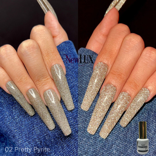 NewLUX Diamond Gel .5oz - #02 Pretty Pyrite