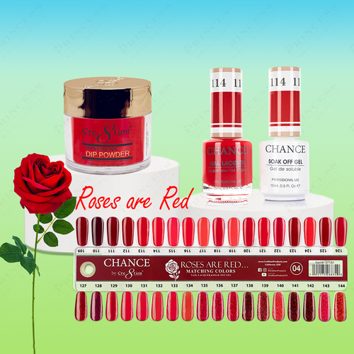 Chance Roses are Red #109 - #144 = 34 Combo x $10.80 + 1 Tip