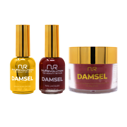 NR Noble 4in1:Gel+Lacquer+Dip|Acrylic -  #NMS 106  Maroon Mingle