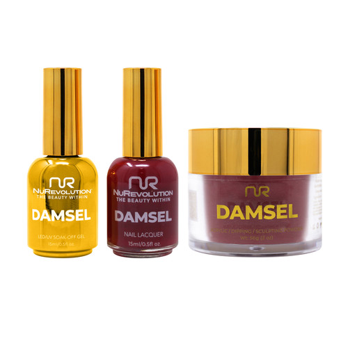 NR Noble 4in1:Gel+Lacquer+Dip|Acrylic -  #NMS 116  Aubergine Allue