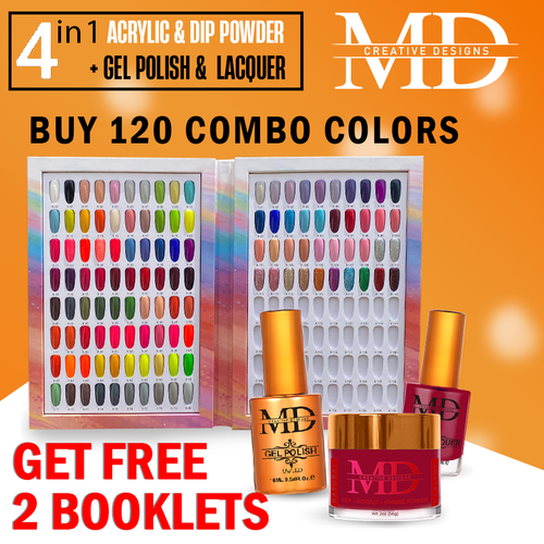 MD 4in1 Combo - 120 colors ($12 each combo), Free 2 Booklets +1 Cordless LED Lamp